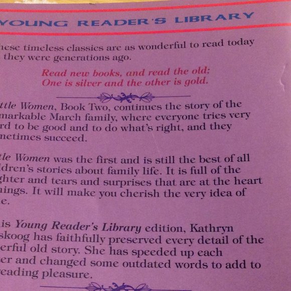 Classic Literature, Little Women Books 1 and 2 - Picture 4 of 10